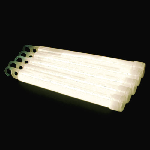 25 stk. knæklys 6'' med snor (Hvid)