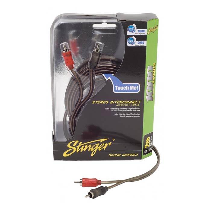 Stinger RCA Phono Kabel 2 x RCA Han til 2 x RCA Han (3,7m)
