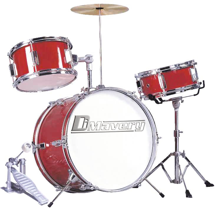 DiMavery JDS-203 Børnetrommesæt (Rød)