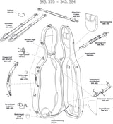 GEWA Cello case Idea Original Carbon 2.9 - Bearing ring plate