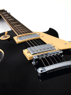 DiMavery LP-520 El-guitar (Sort)