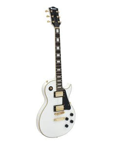 DiMavery LP-520 El-guitar (Hvid/Guld)