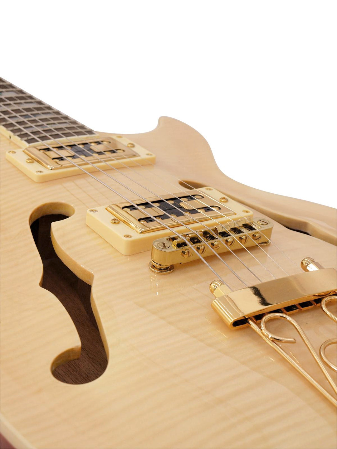 DiMavery LP-600 El-guitar (Naturur Ahorn)