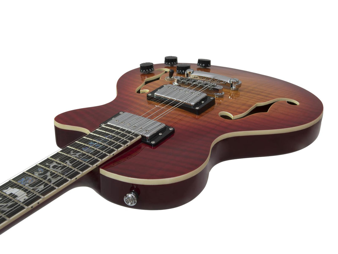 DiMavery LP-612 El-guitar (Sunburst)