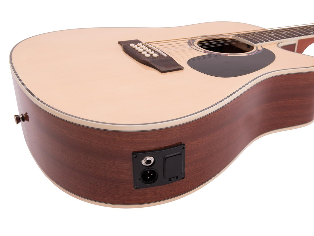 DiMavery DR-612 Western Guitar 12-strenget (Natur)