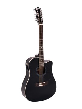 DiMavery DR-612 Western Guitar 12-strenget (Sort)