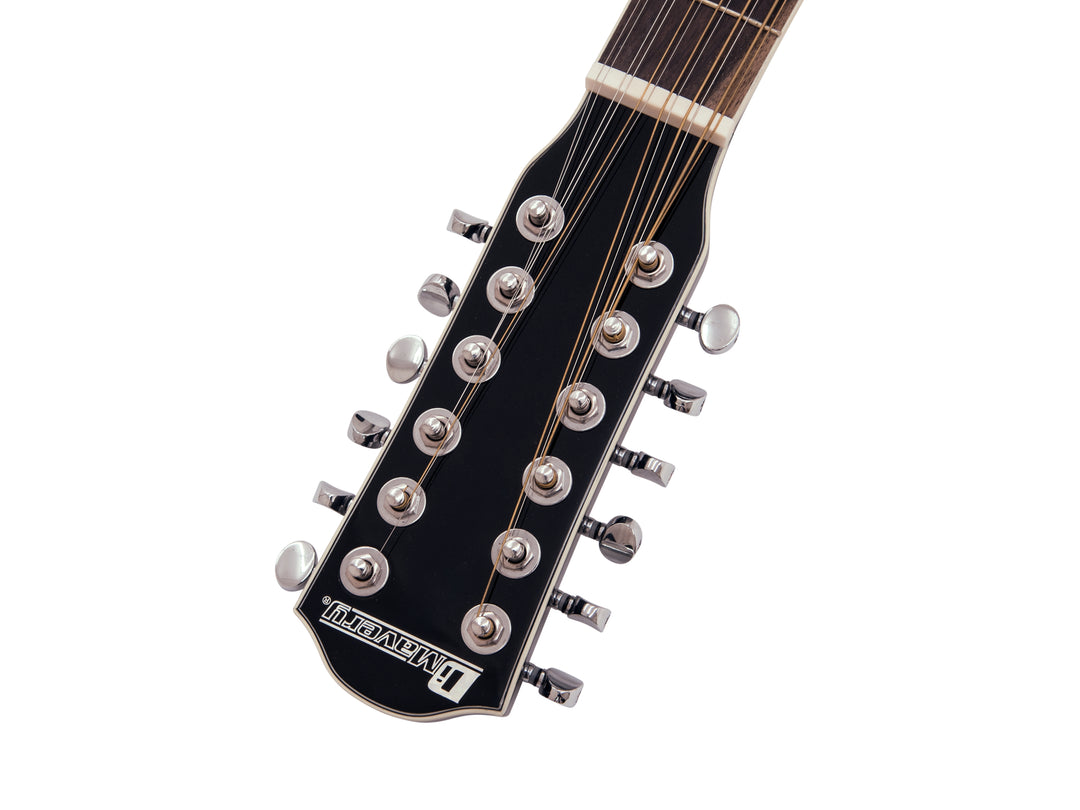 DiMavery DR-612 Western Guitar 12-strenget (Sort)