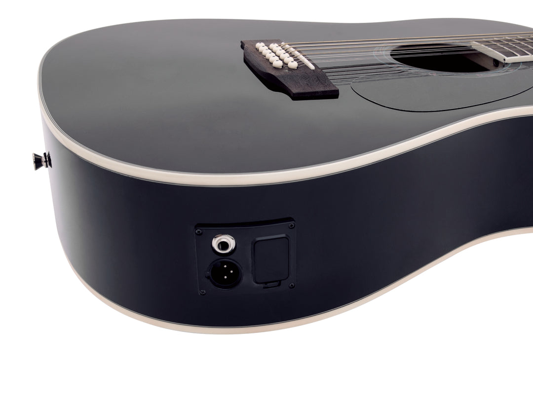 DiMavery DR-612 Western Guitar 12-strenget (Sort)