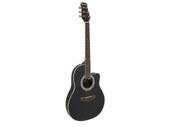 DiMavery RB-300 Roundback Guitar (Sort)