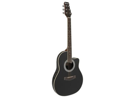 DiMavery RB-300 Roundback Guitar (Sort)