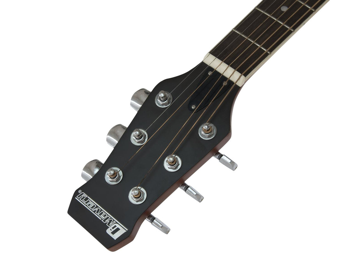 DiMavery RB-300 Roundback Guitar (Sort)