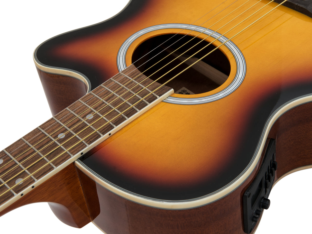 DiMavery AW-400 Western Guitar (Sunburst)