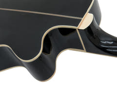 DiMavery AW-400 Western Guitar LH (Sort)