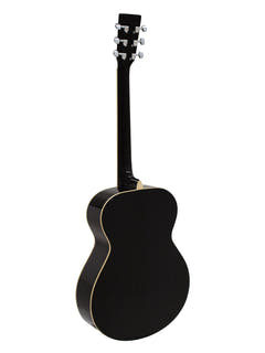 DiMavery AW-303 Western Guitar - Sort