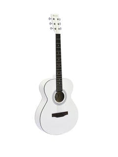 DiMavery AW-303 Western Guitar (Hvid)