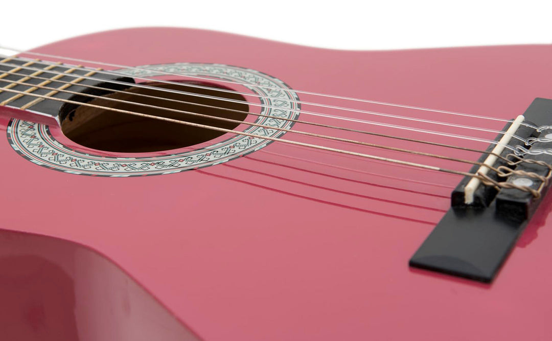 DiMavery AC-303 Klassisk Spansk Guitar 1/2 (Pink)