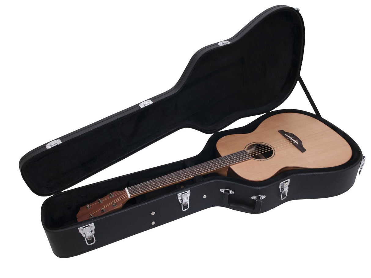 DiMavery Flightcase Western Guitar, Sort