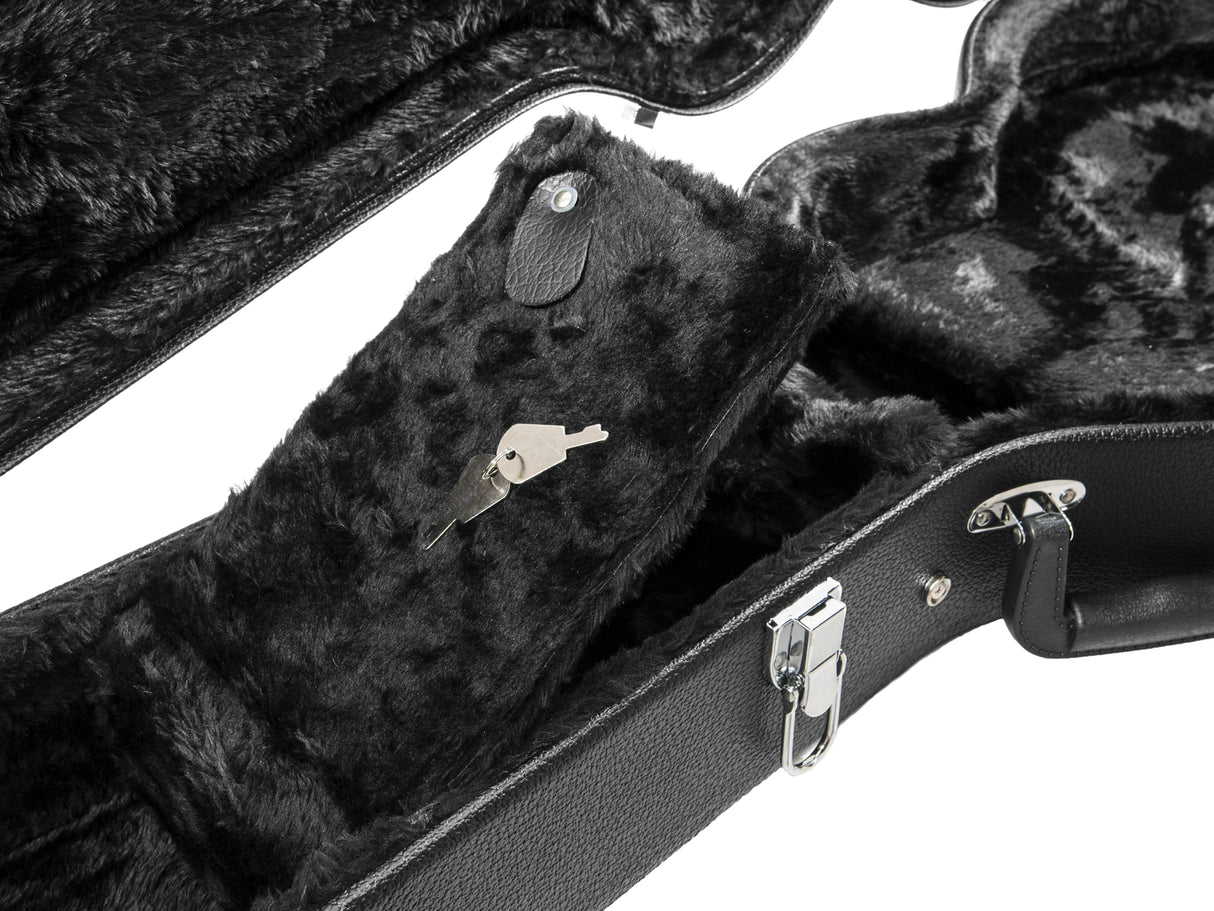 DiMavery Flightcase El-Guitar LP, Sort