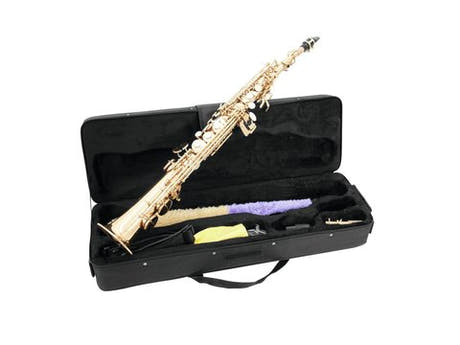 DiMavery SP-10 Bb Soprano Saxofon, Guld