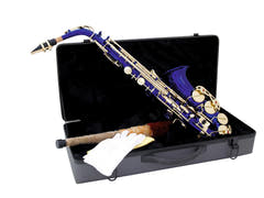 DiMavery SP-30 Eb Alto Saxofon, Blå