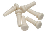 GEWA endeknap i offwhite PVC til guitar, 6 stk.