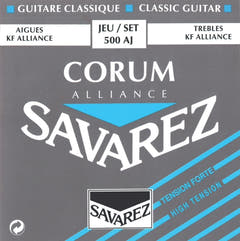 Savarez Strings for classic guitar Alliance Corum - Set high (500AJ)
