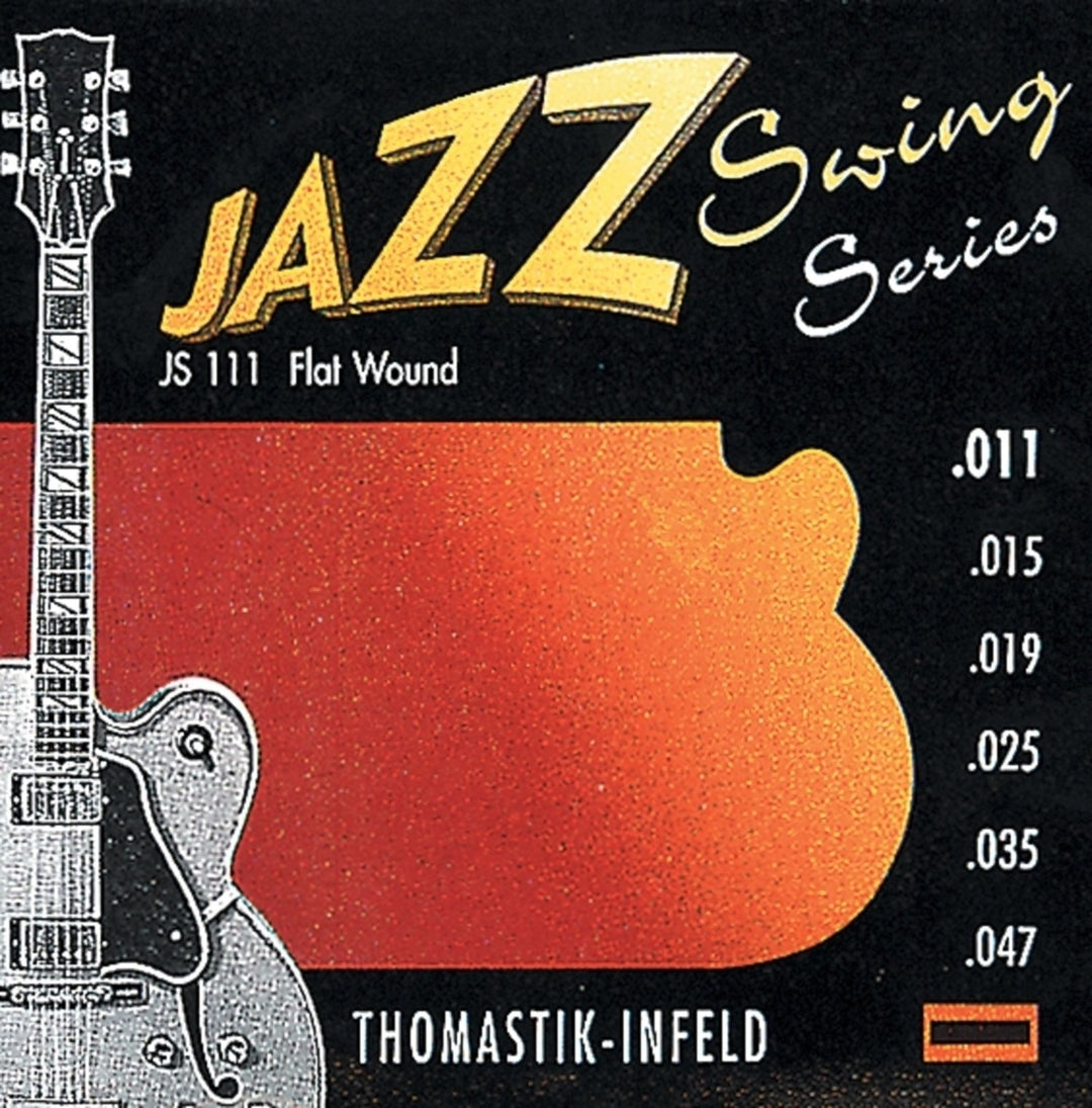 Thomastik-Infeld Strings for E-guitar Jazz Swing Series Nickel Flat Wound - Set 011 flatwound (JS111)