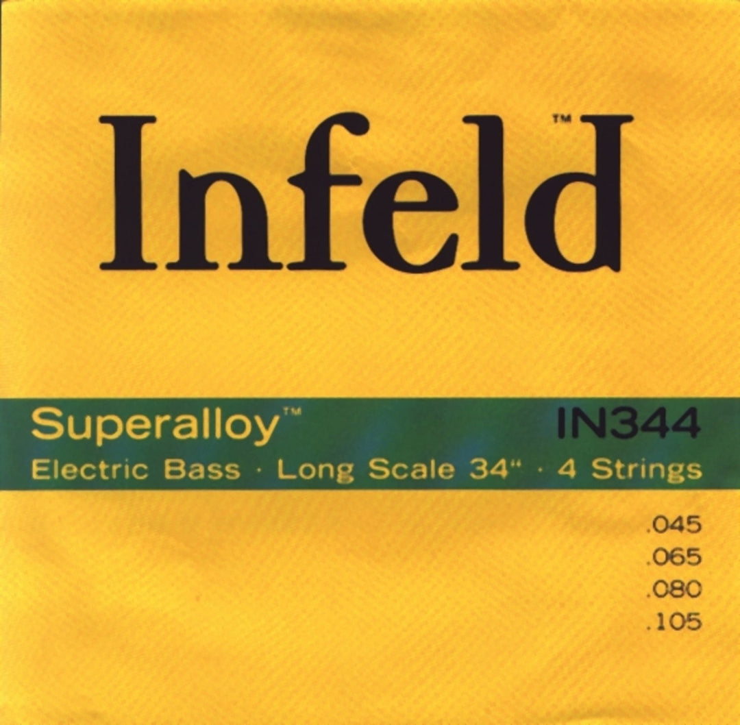 Thomastik-Infeld E-Bass Strings Superalloy. Round Wound Long Scale - Set 4 string long (IN344)