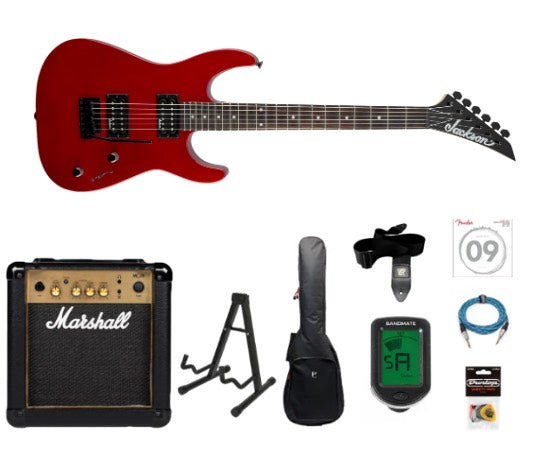 Jackson JS11 Dinky El-guitar Startpakke (Metallic Red)