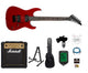 Jackson JS11 Dinky El-guitar Startpakke (Metallic Red)