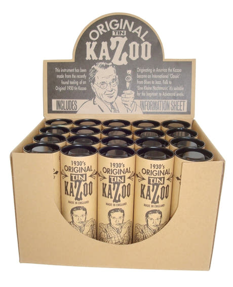 GEWA kazoo i metal, guldfarvet, 20 stk. i karton