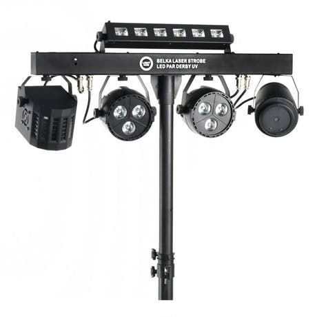 Light4Me T-Bar  Laser Strobe LED-par Derby UV IR