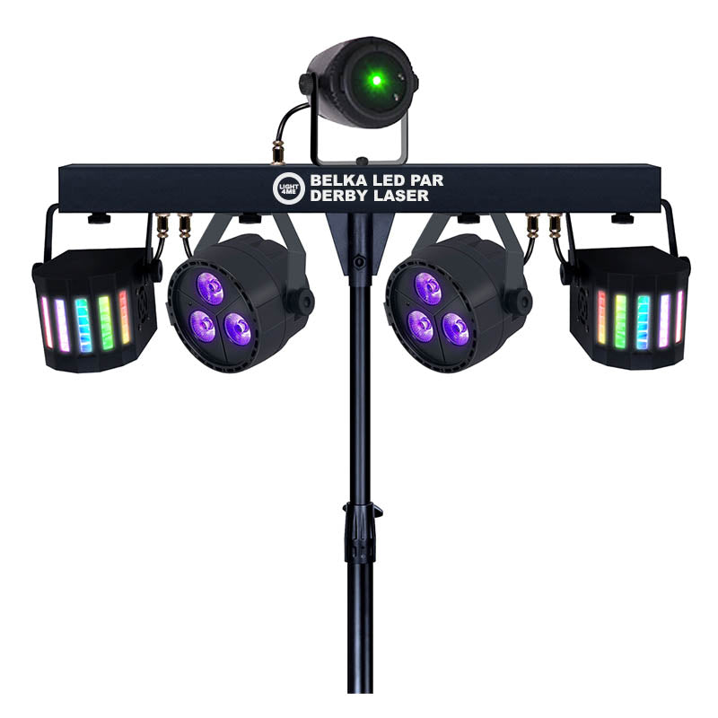 Light4Me T-Bar LED Par Derby Laser MultiBar