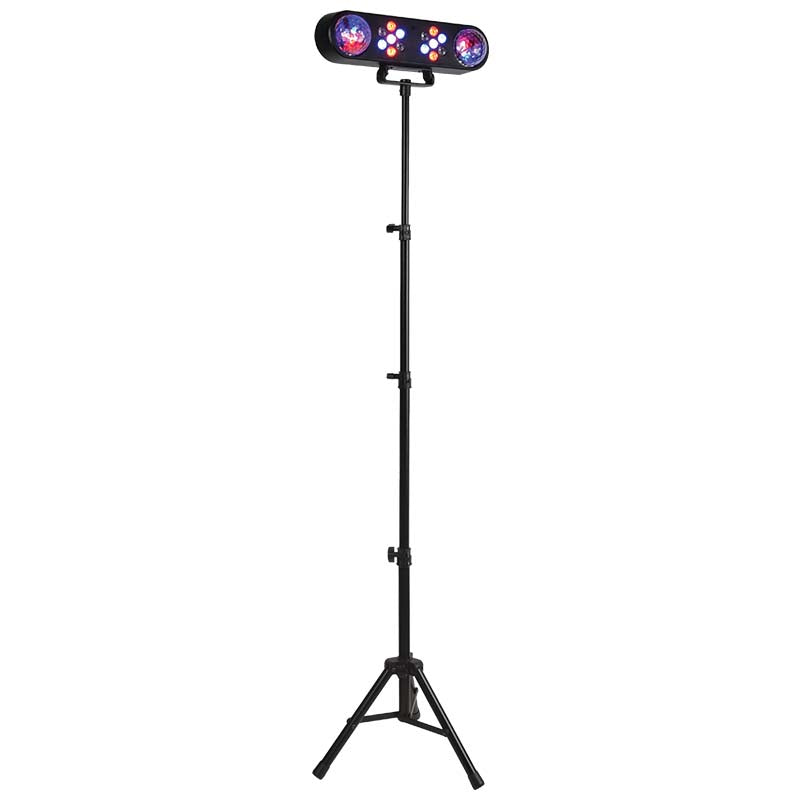 LIGHT4ME MAGIC BAR diskokugleeffekt LED PAR + stativ + fjernbetjening