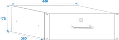 OMNITRONIC Rack Drawer with lock 4U
