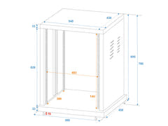 ROADINGER Steel Rack SR-19, 14U