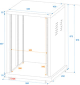 ROADINGER Steel Rack SR-19, 18U