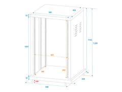 ROADINGER Steel Rack SR-19, 24U
