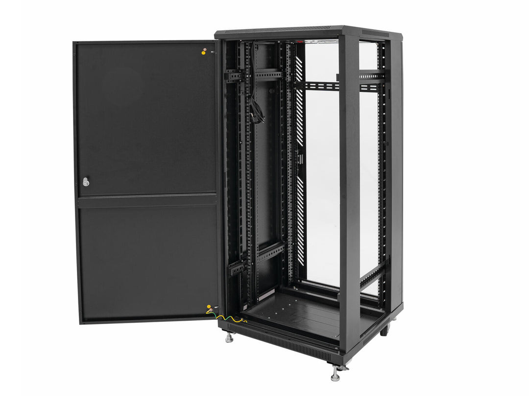ROADINGER SSC-24 Steel Cabinet with Glass Door 24U