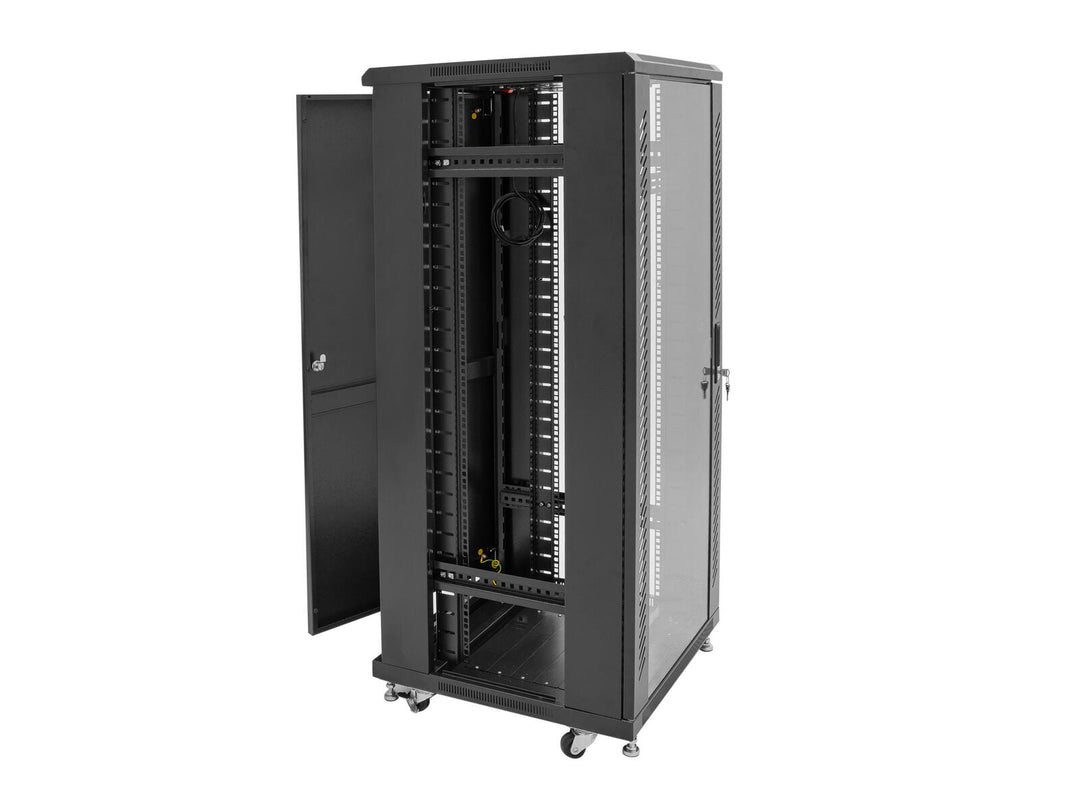 ROADINGER SSC-24 Steel Cabinet with Glass Door 24U