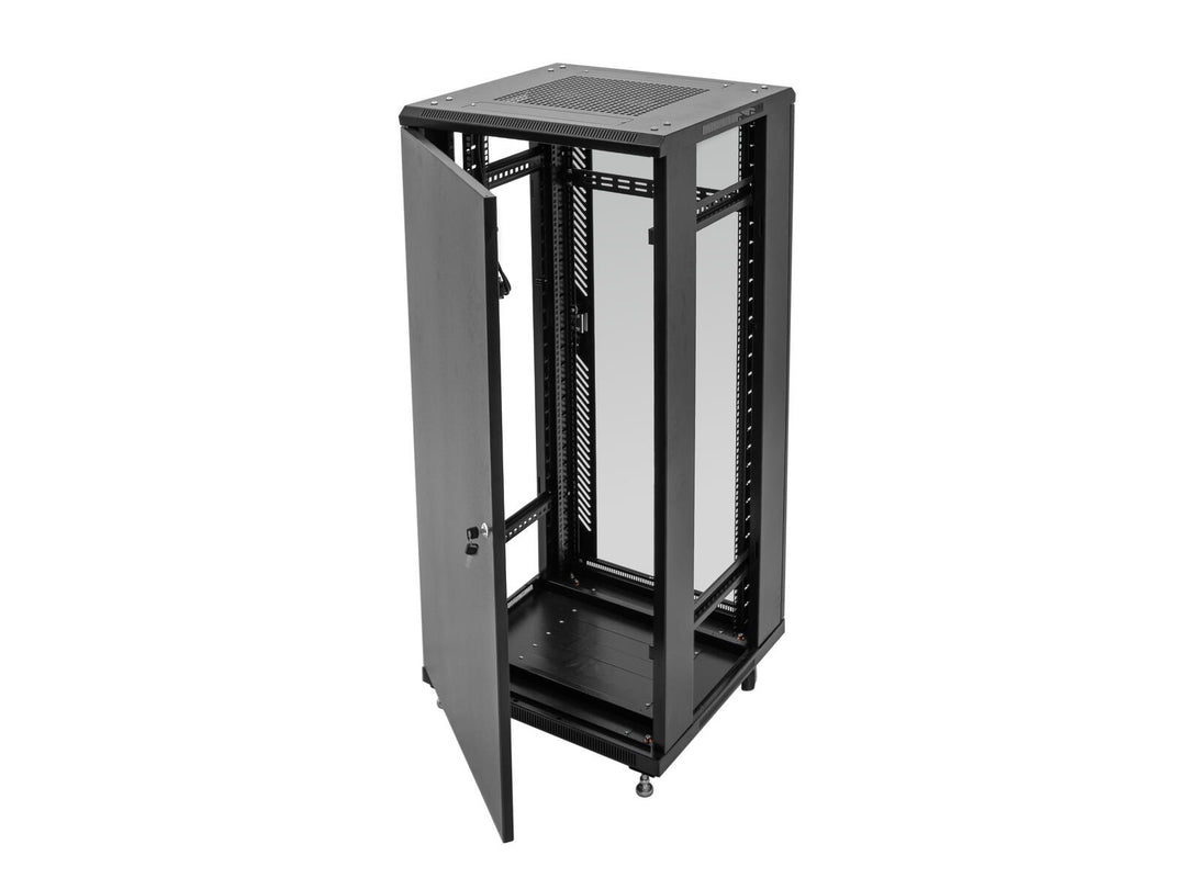 ROADINGER SSC-24 Steel Cabinet with Glass Door 24U