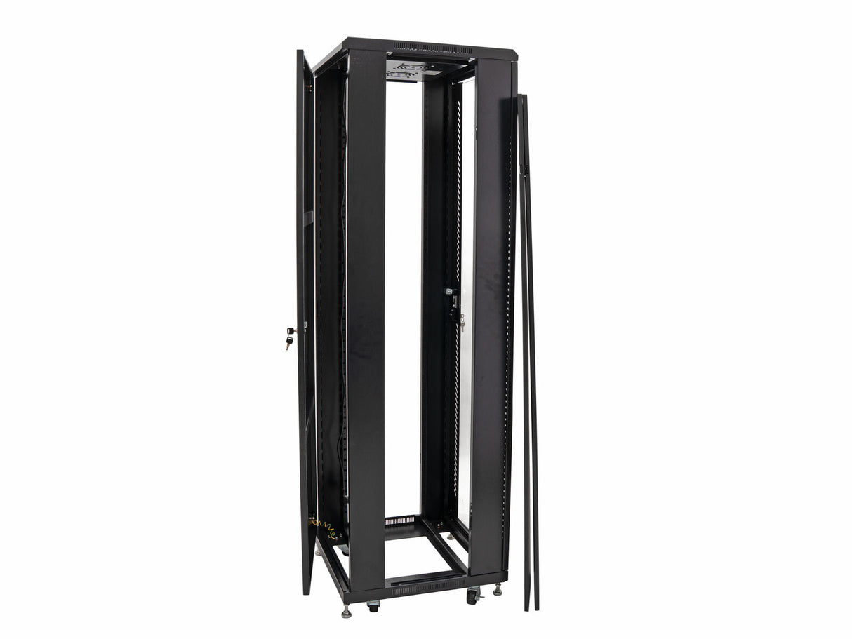 ROADINGER SSC-28 Steel Cabinet with Glass Door 28U