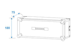 ROADINGER Effect Rack CO DD, 3U, 24cm deep, black