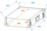 Roadinger Forstærker Rack Pro 2 Unit (45cm)