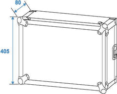 Forstærker Rack 8 Unit m. Hjul (45cm)