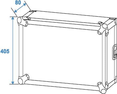 Forstærker Rack 8 Unit m. Hjul (45cm)
