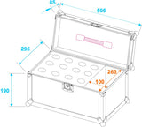 Mikrofon Flightcase Road 12 (Sort)
