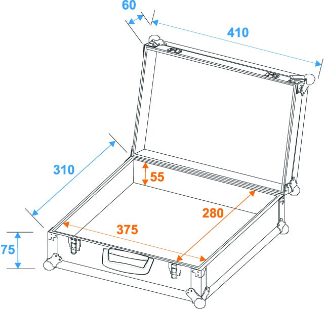 Mikrofon Flightcase Road 7 (Sort)