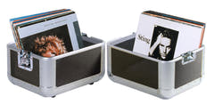 ROADINGER Record Case ALU 50/50, rounded, bk