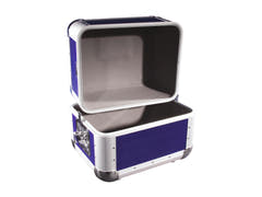 ROADINGER Record Case ALU 50/50, rounded, dark blue